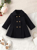 BLACK WESTERN WINTER KIDS COAT