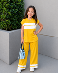 Yellow Stripe Kids Co-Ord Set