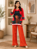 Orange Luxury Women Co ord Set