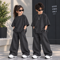 Charcoal Baggy Style Kids Wear